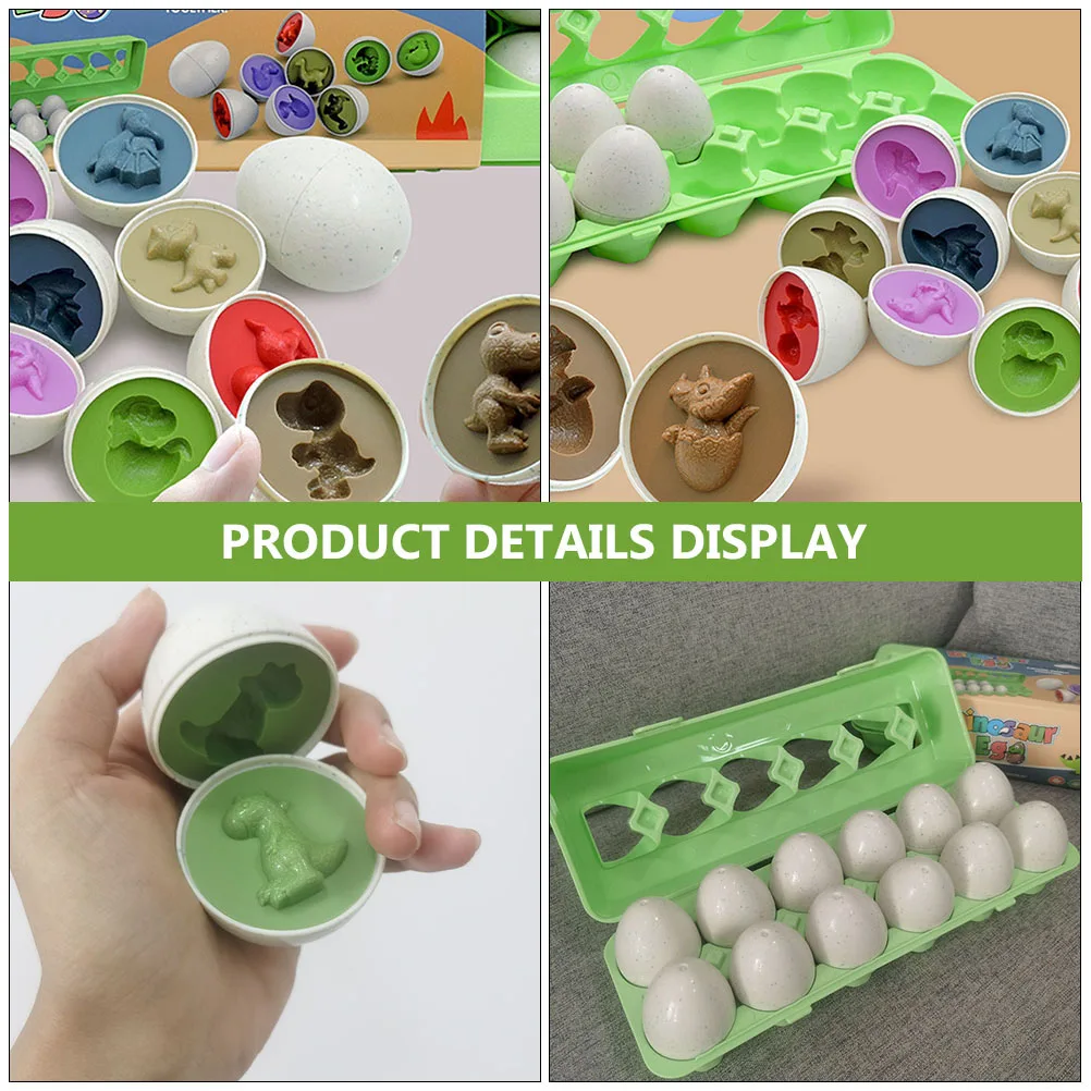 

Dinosaur Matching Eggs Toddler Color Shape Sorting Learning Toy Toddlers Toys Mini for