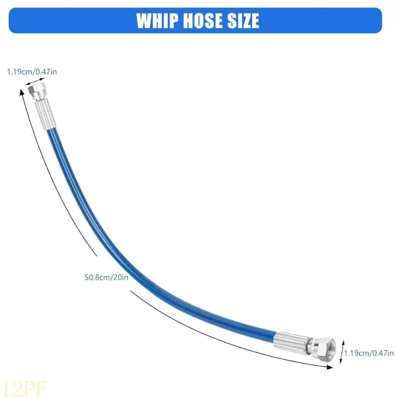 12PF High Compatibility Paint Sprayer Whip Hose for 390 395 490 495 Paint Devices
