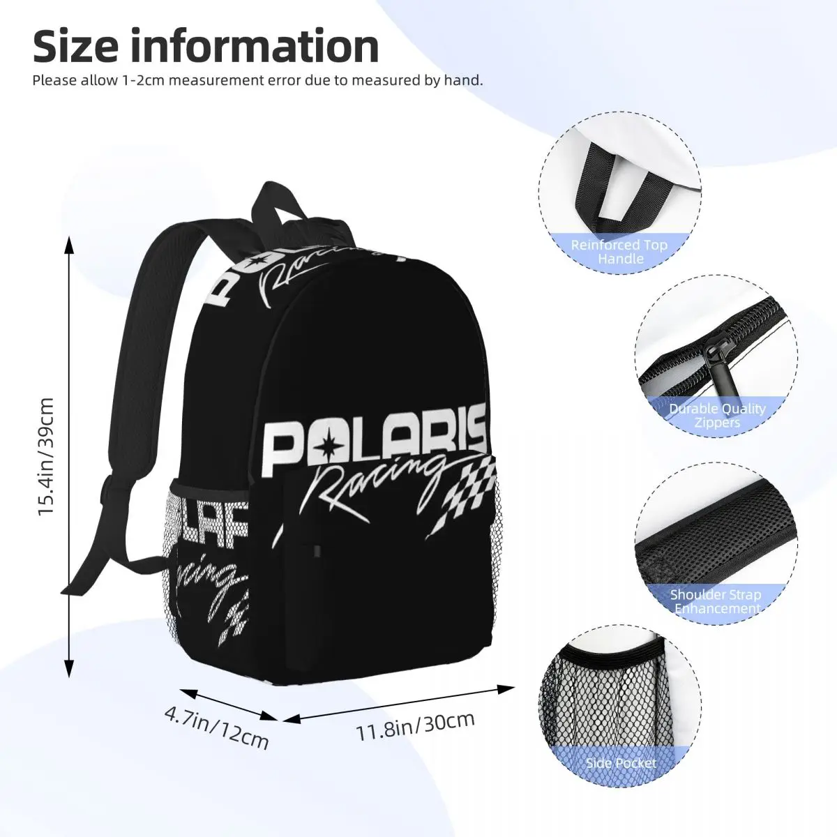 Polaris Backpack Student Boys Girls BookBag Men Women School Bag Laptop Shoulder Bags