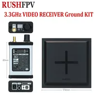 RUSHFPV 3.3GHz VIDEO RECEIVER Ground KIT 3.3GHz VRX Module with 15.8 dBi Directional Antenna for RC FPV Long Range Drone