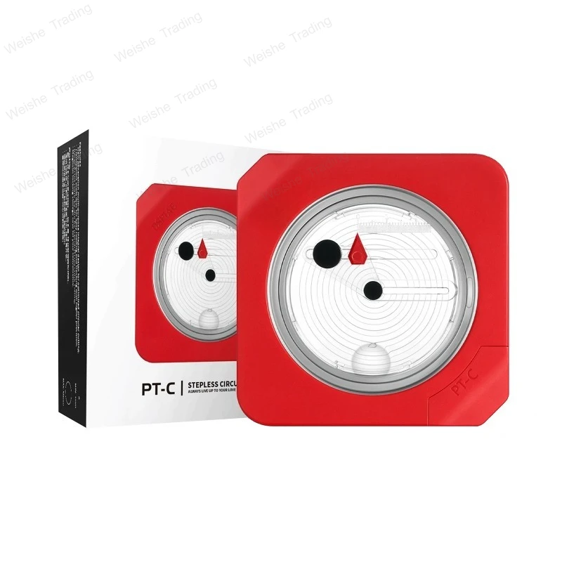 

PT-C Integral Circular Cutter Red with Tungsten Cutting Bit with Anti-slip Pad PC Aluminium Alloy ABS 95.5*95.5*31mm