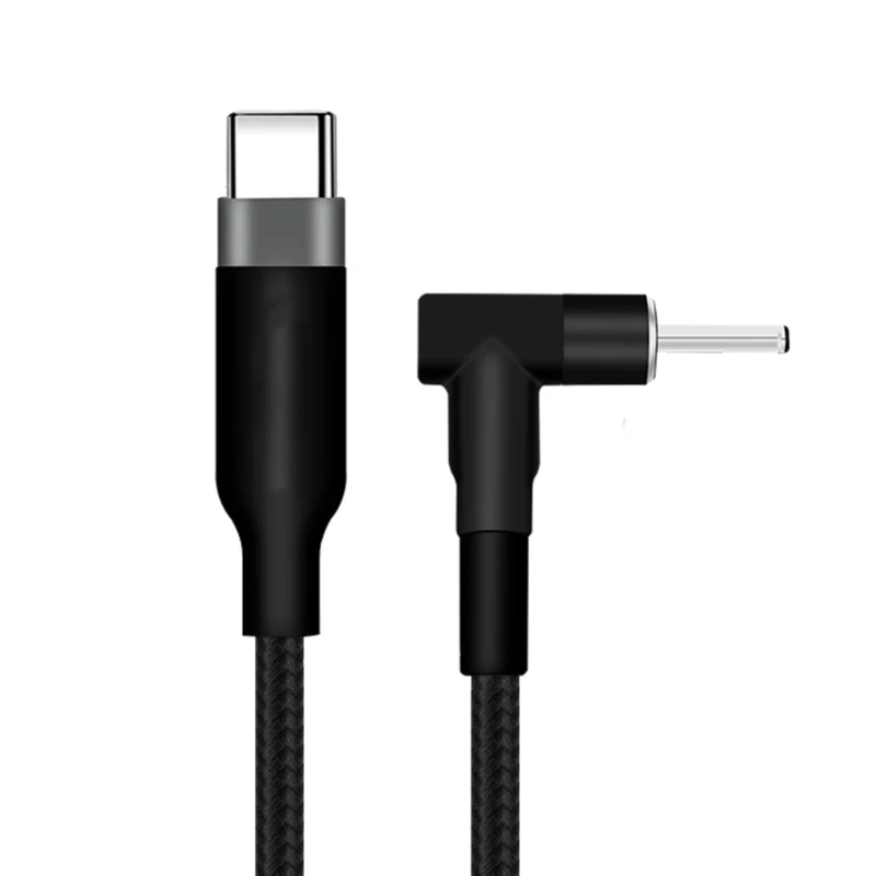 Fast Speed Charging USB C to 4.0x1.7mm Adapter Cable for Notebook, 20V 5A with Braided Exterior