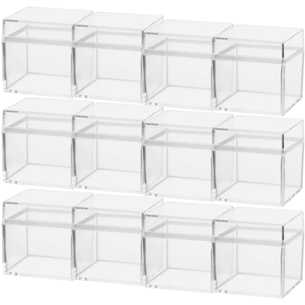 

12 Pcs Square Storage Box Candy Small Container for Boxes Candies Premium Material