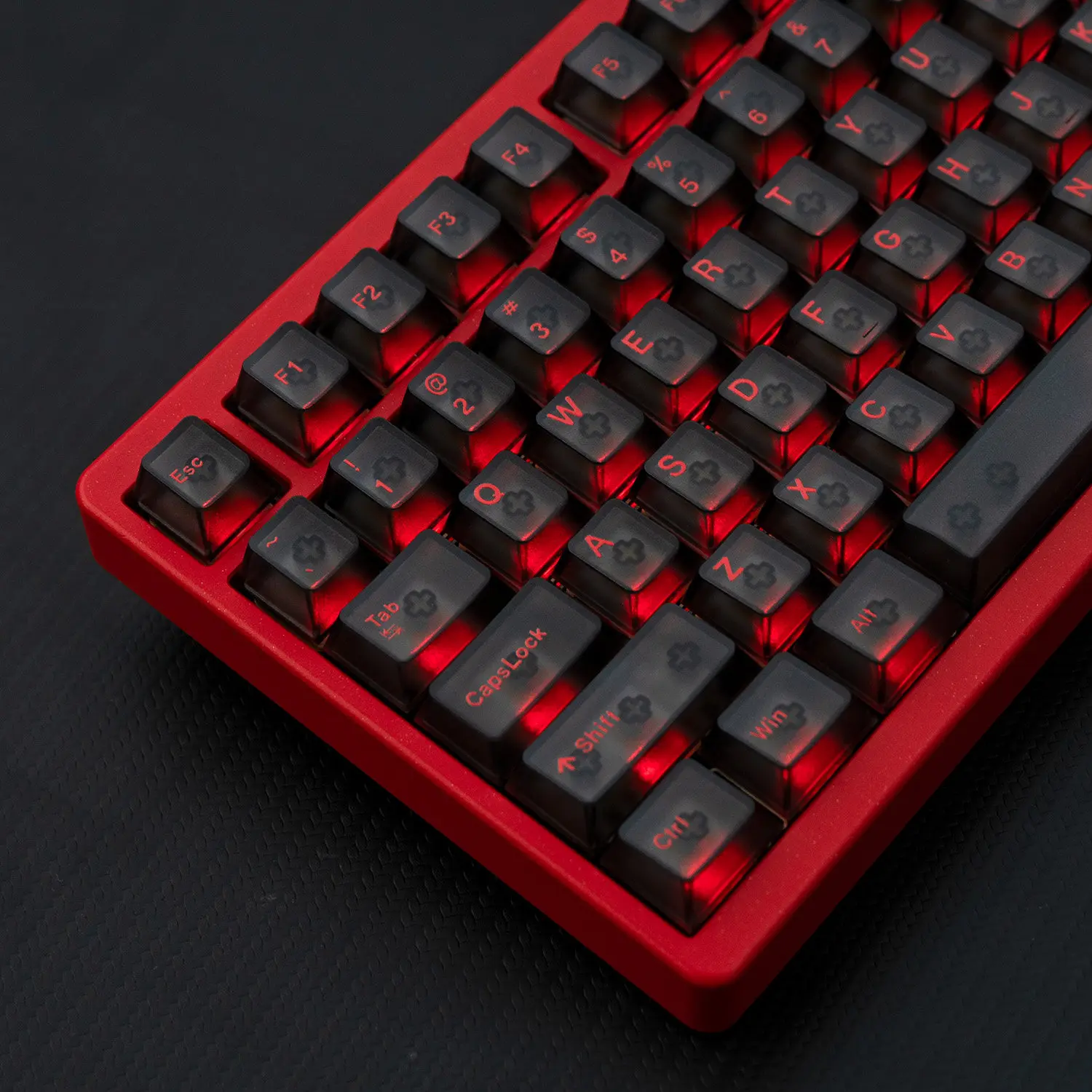 Mintcaps Morning C Evening A Fog Transparent UV Backlit Keycap Sets 120 Keys Cherry Profile key caps For MX Mechanical Keyboard - view 3