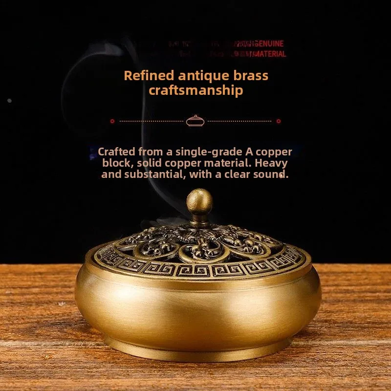 

Copper Incense Burner for Home Indoor Pure Artia Virginium Incense Sti Scented Disk Artia Purin Fraance