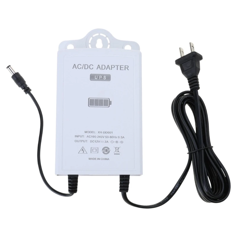 12V-2A Uninterruptible Power Supply for WiFi, Router, Modem, Security Camera Mini UPS Battery Backup Protector