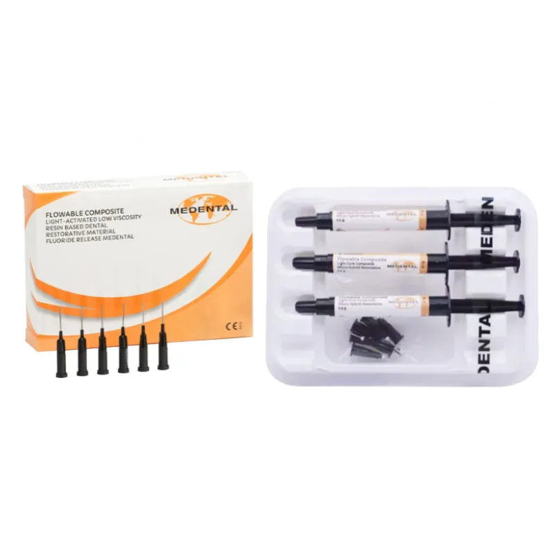 

Dental Oral Materials Fluid Resin Set Light Curing Fluid Resin 2.3g/tube Dental Restoration Materials Resin Based Adhesive