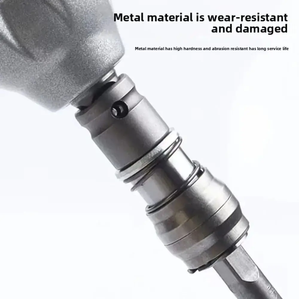 

1Pcs Square Shank Electric Hammer Conversion Adapter Power Tool Accessory Silver Drill Wrench Adapter Converter Chuck Tools Part