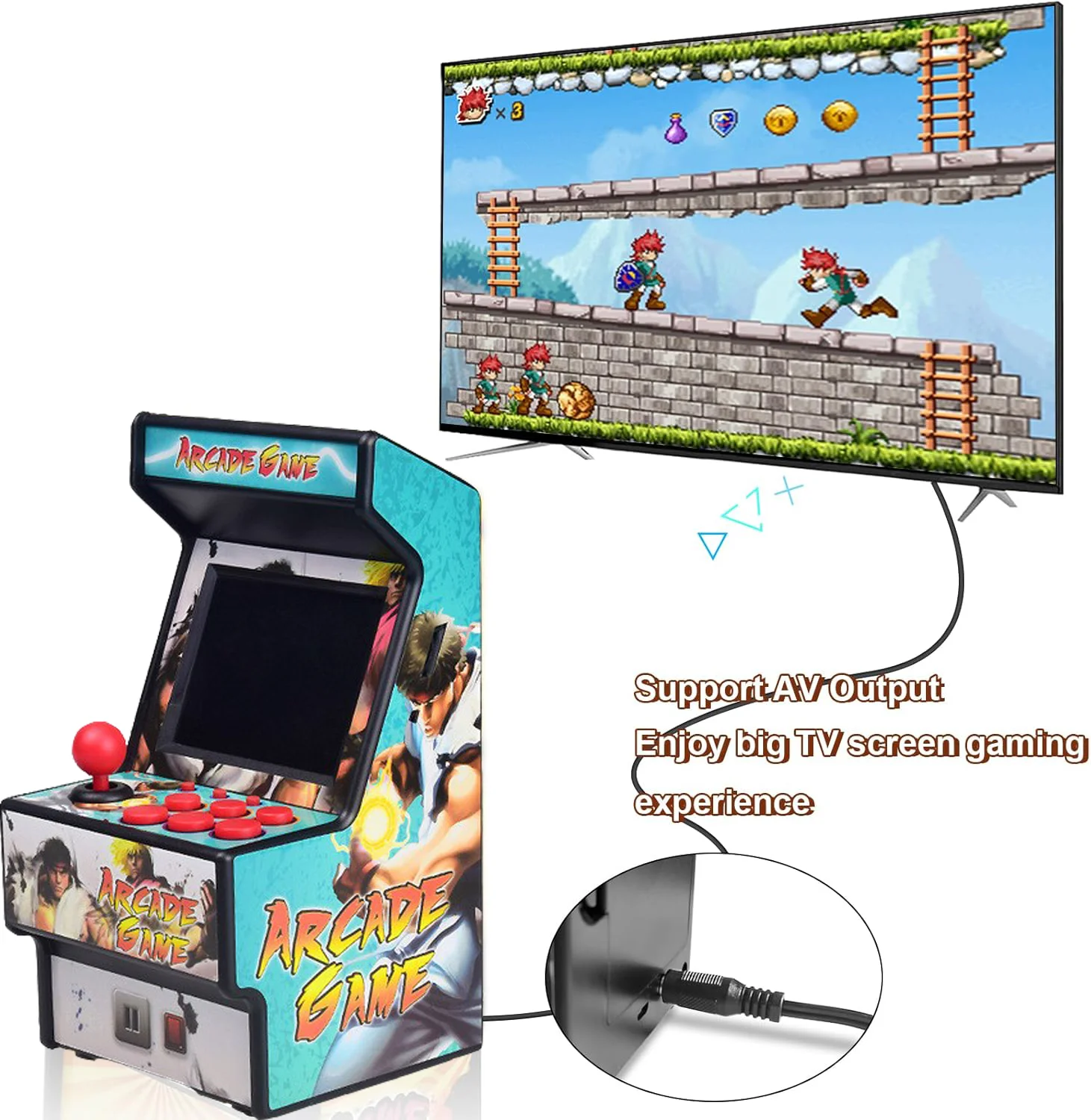 2.8インチ16ビットミニハンドヘルドゲームコンソール内蔵156クラシック