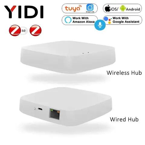 Tuya 스마트 지그비 허브 – Wi-Fi 기반 스마트 홈 브리지, 음성 제어 지원 (알렉사 및 구글 홈 호환)