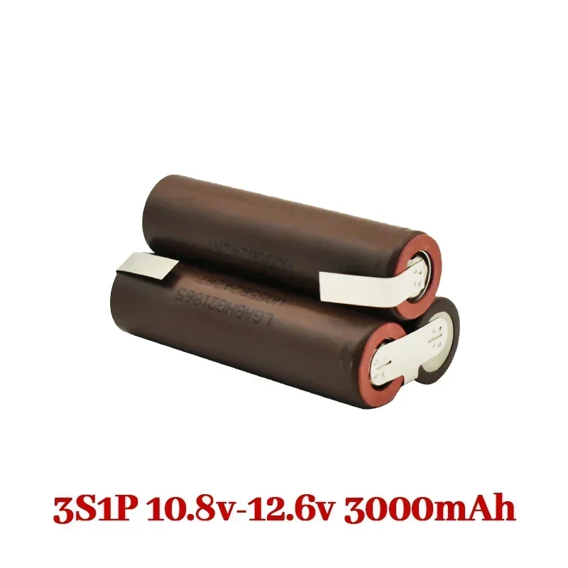 Bateria de solda para chave de fenda, Bateria de solda, Novo, 18650, HG2, 3000mAh, 6000mAh, 3S, 4S, 5S, 6S, 8S, 7.4V, 12,6 v, 14,8 v, 18v, 25,2 v, 29,6 v