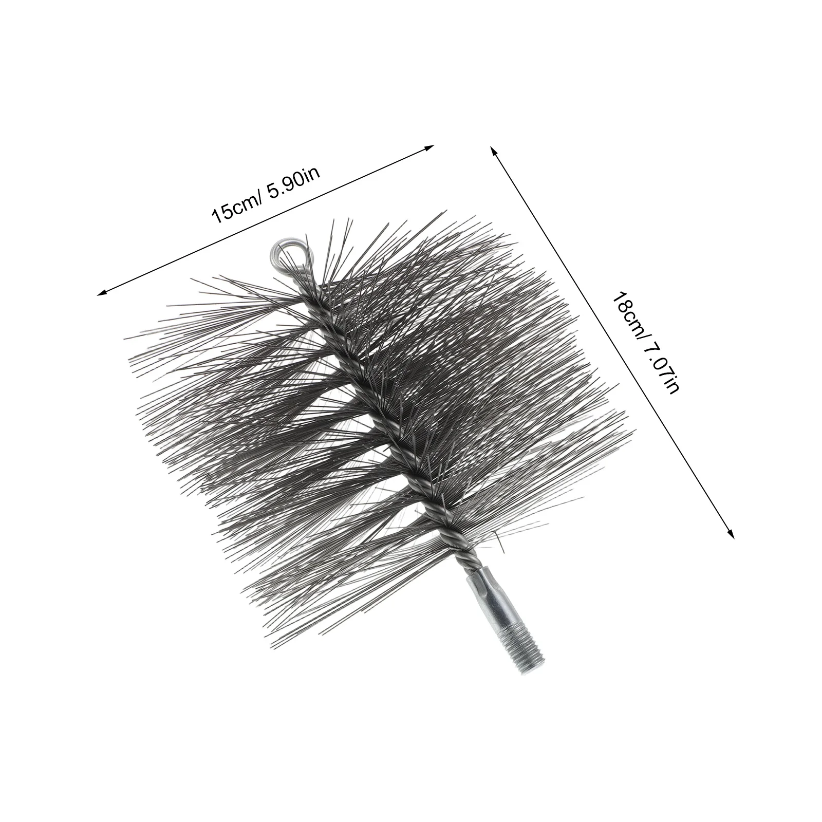 Cabezal de cepillo para chimenea, cerdas de alambre de acero inoxidable para taladro, estufa, tubo, pellets, chimenea de madera, herramienta de limpieza de combustión, cepillo de Metal