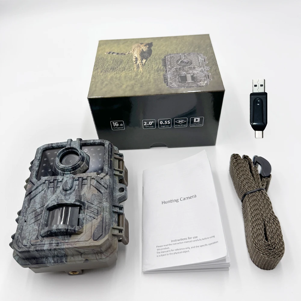 Mini Trail Jachtcamera Wild Hunter Camera MiniDL003 16MP 1080P Wildlife Dierencamera's Nachtzicht Fotovallen Surveillance