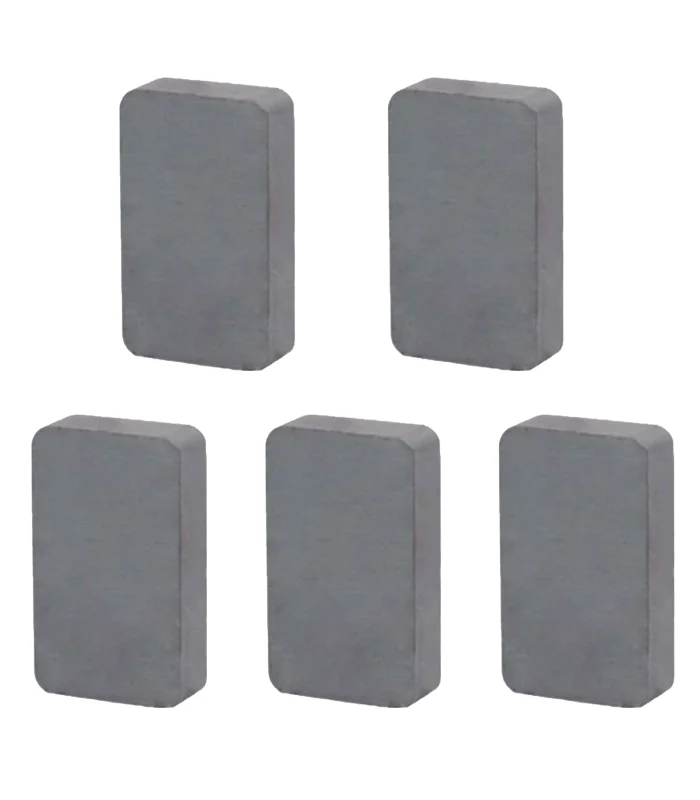 Tradineur 5-Pack Rectangle Magnets Powerful Magnetic Irons for DIY Handicraft Crafts 28x15x5,5