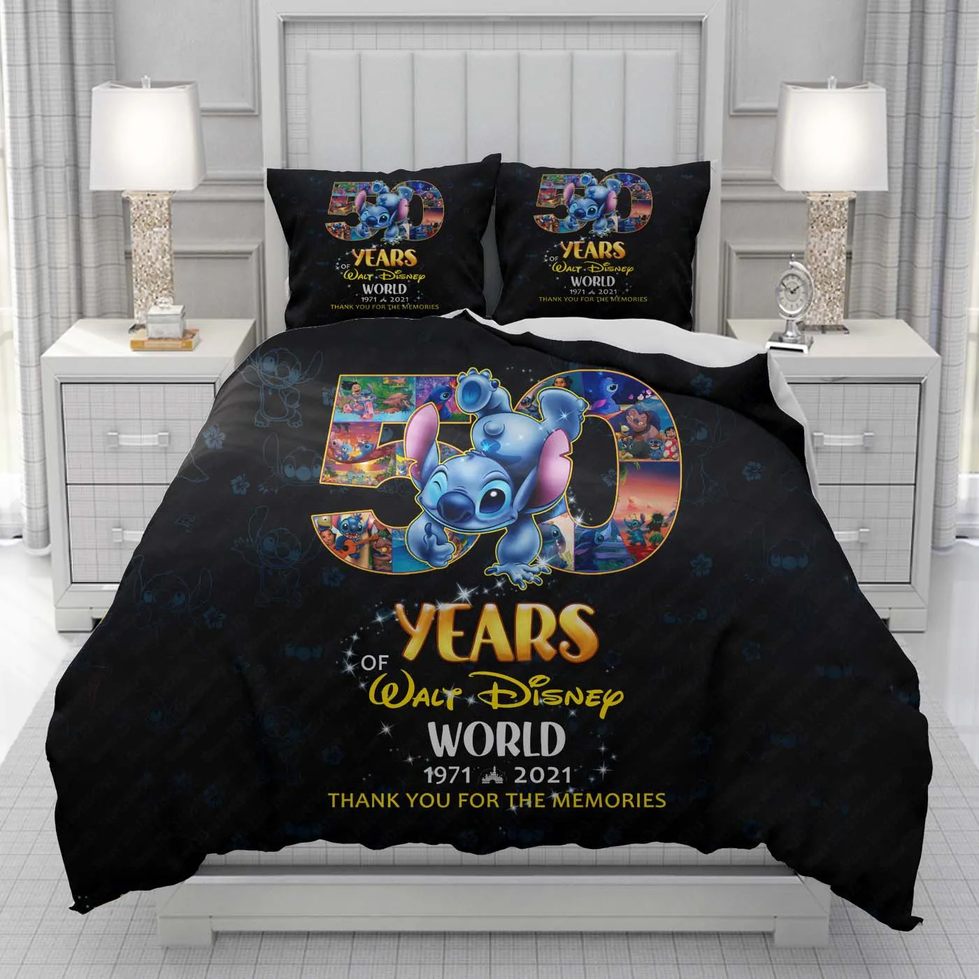 Stitch love Duvet Cover men women/Children KID Printing Disney cartoon Bedding Set  Comforter Bed Soft Comfortable dropshipping