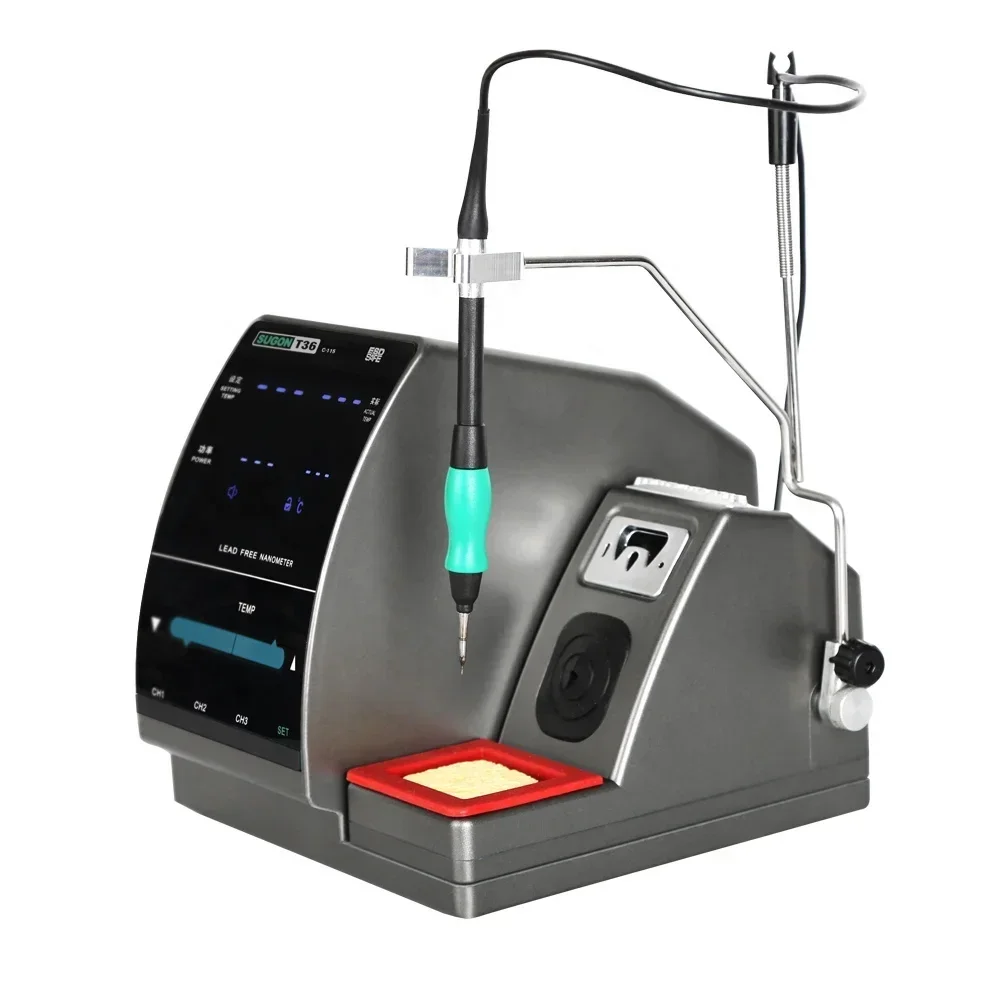 Sugon Ferro de Solda Elétrica Estação Profissional Nano Soldagem, Ajustar a Temperatura, 120W, T36