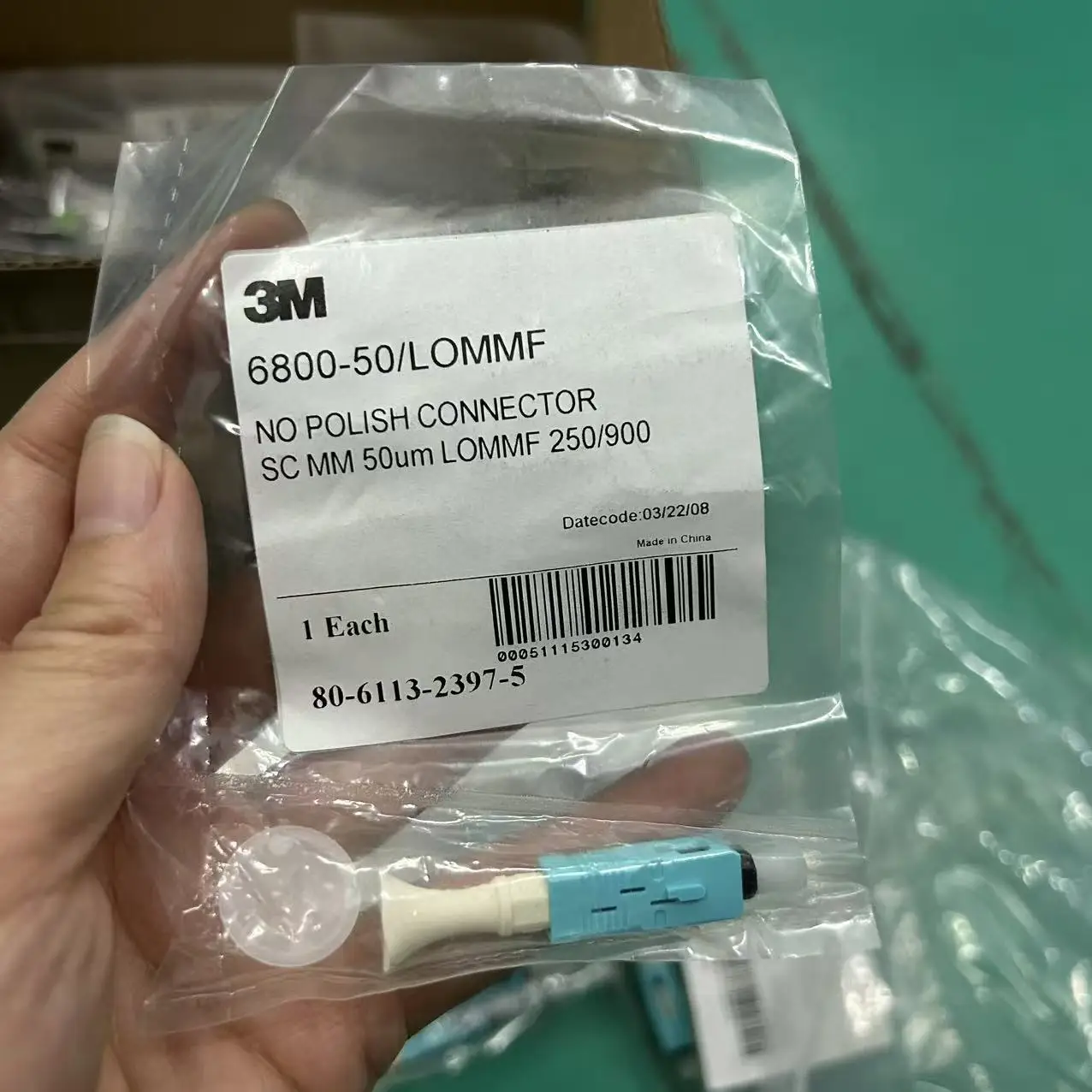 

6800-50/LOMMF SC MM 50um Fiber Optic No Polish Fast Connector