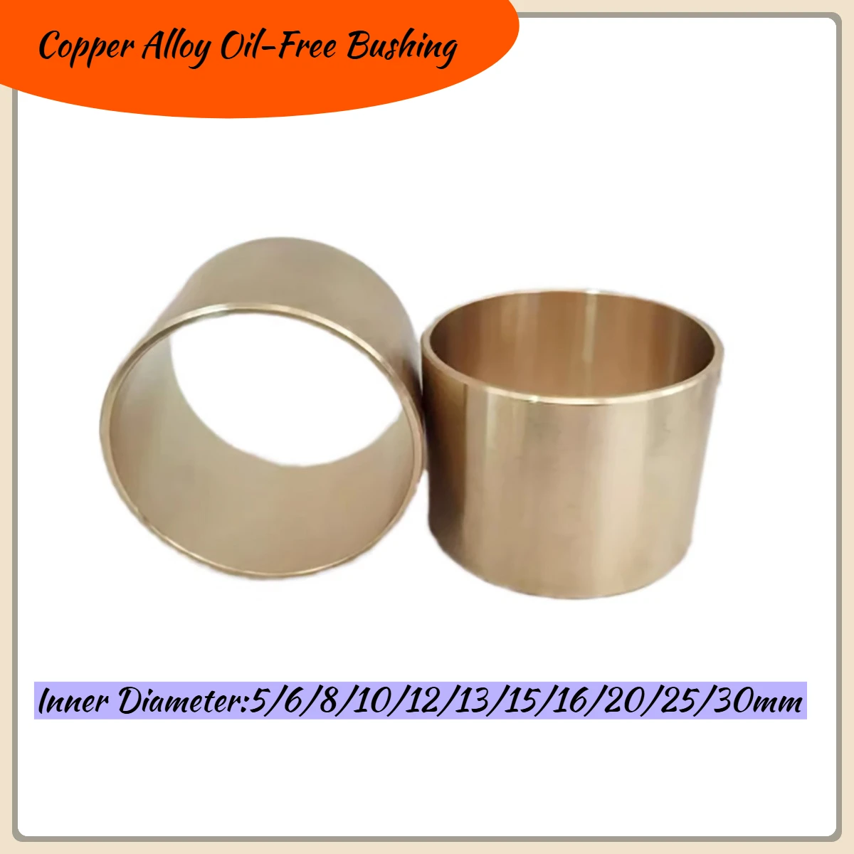 

Inner Diameter 5-30mm Wear-Resistant Guide Sleeve/Copper Alloy Oil-Free Bushing/ Straight Column Type Brass Sliding Sleeve