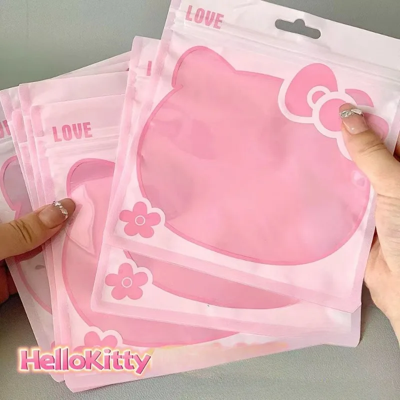 Kawaii Sanrio Hello Kitty Ziplock Bag Stylish and Simple Accessories Cosmetic Nail Art Wrapping Bag Cute Things for Girls