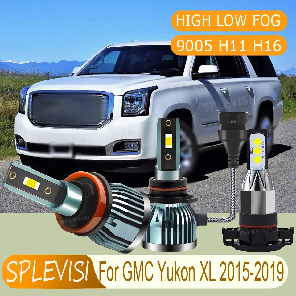 

Longevity Stable Lighting High-Performance led Headlight hi/low foglight Energy Saving For GMC Yukon XL 2015 2016 2017 2018 2019