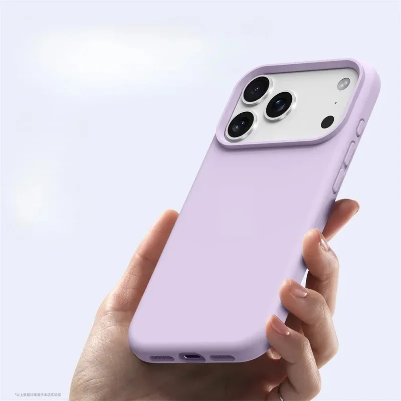 

HPODLiquid Silicone Magnetic for MagSafe Phone Case for IPhone 17 16 Pro Max 17 Ari Solid Color Skin Protection Soft Back Cover