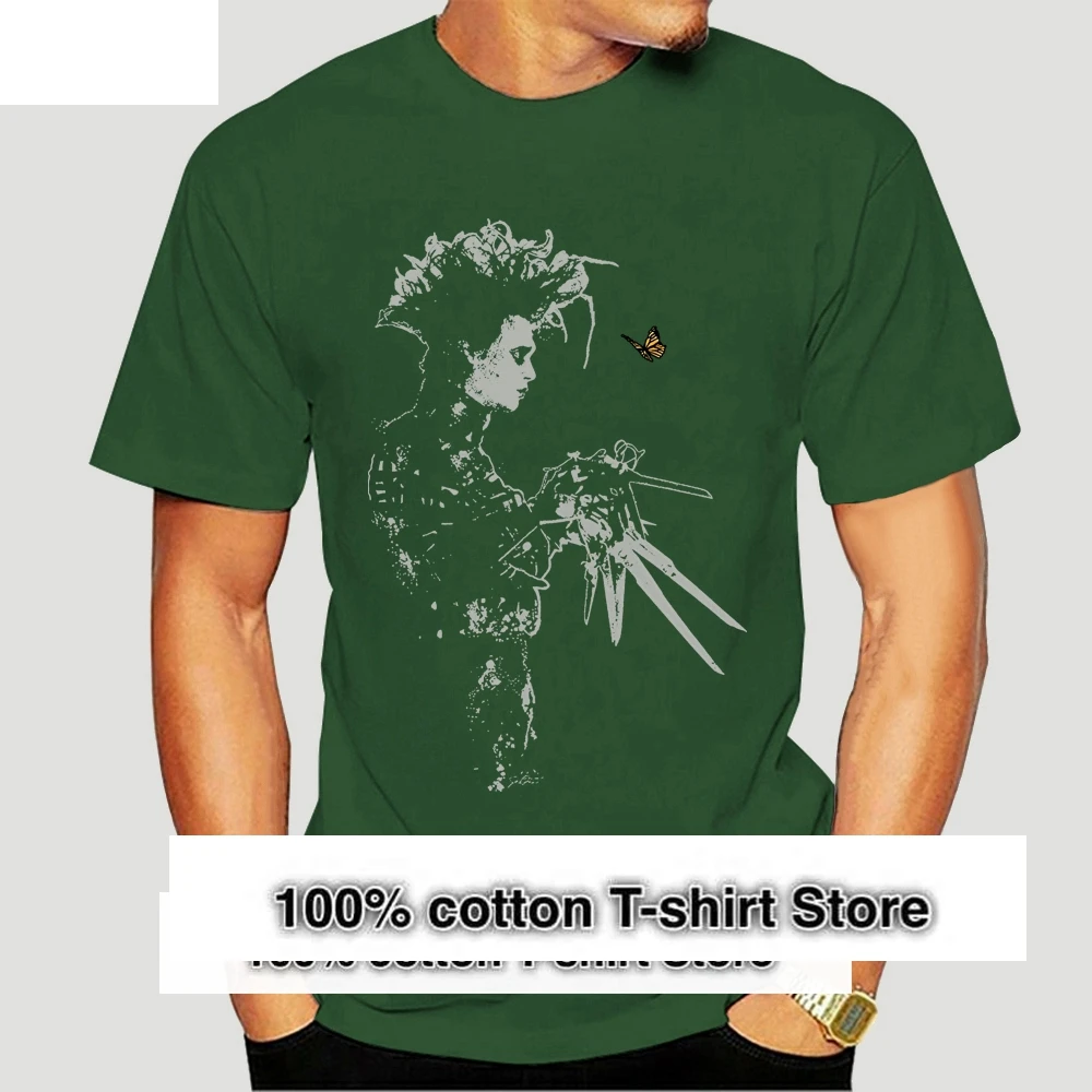 Edward Scissorhands T Shirt Men Women By Jared Swart Inspired By Tim Burton Film Classic TEE Shirt  9293D