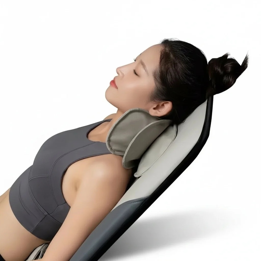 

Electric Massage Mattress, 120x60cm Foldable Seat, Full Body Kneading Massager with Air Compression for Home Use