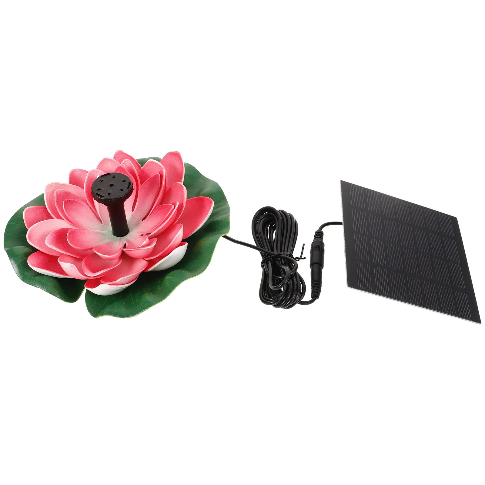 Landscape Solar Fountain Floating Powered Fishpond Outdoor Garden Water Feature