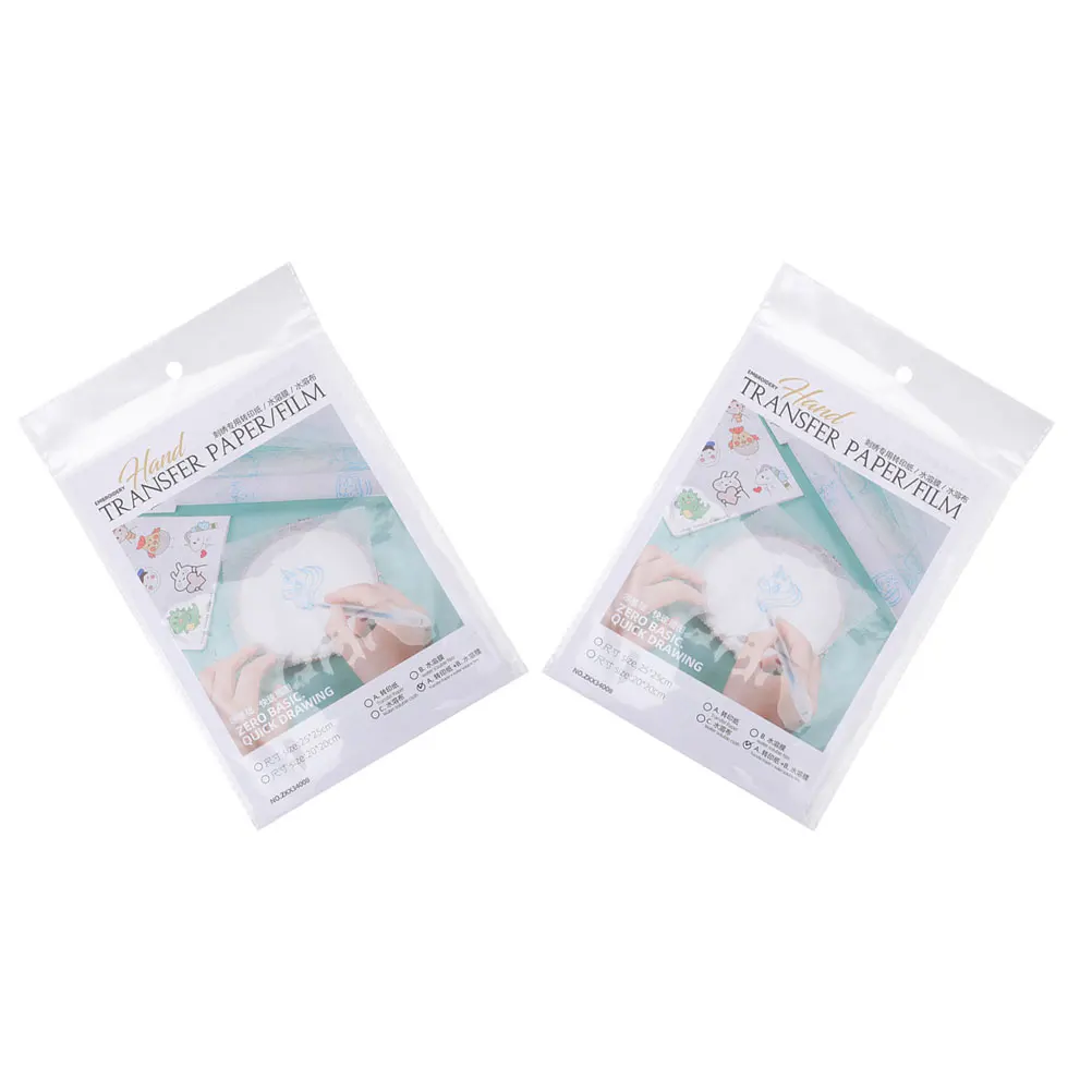 

8Pcs Water Soluble Embroidery Transfer Kit for Clothing Shoes Use with Iron on Fabric DIY Stitching Pattern Projects