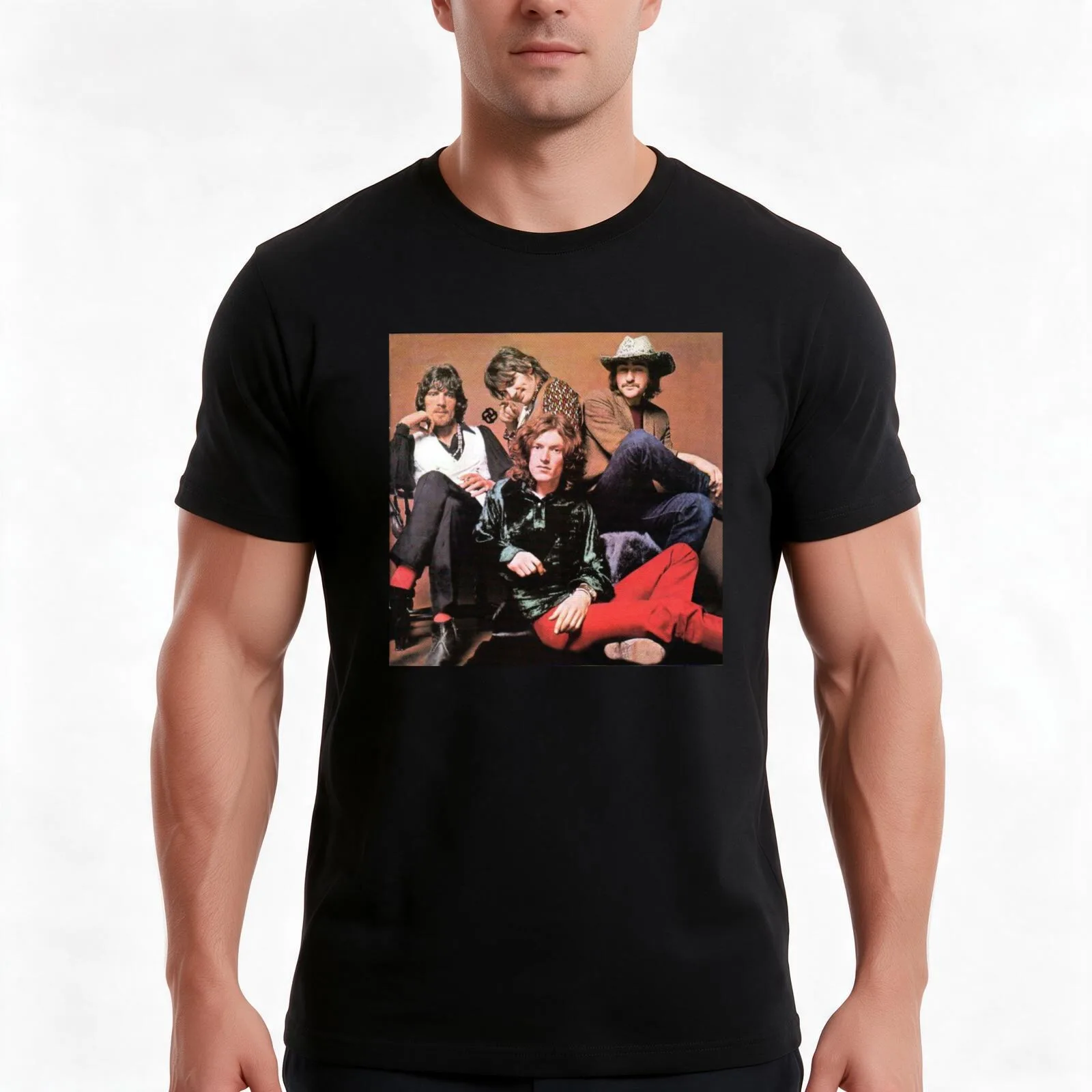 Traffic Band 1968 T-Shirt, Summer Casual Cotton Tee, Oversized Streetwear Tops, Vintage Graphic Print, Loose Fit Short Sleeve