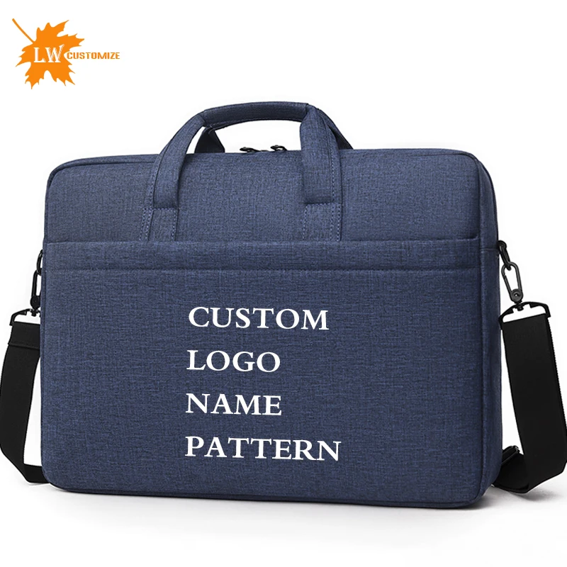 Briefcase custom LOGO lawyer business business trip official computer bag business handbag meeting work bag printing pattern