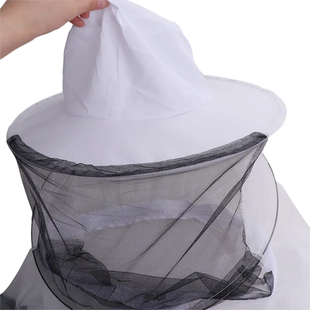 Safe Breathable Beekeeping Suit Mesh Smock Half Body Bee Keeper Jacket Wear-resistant Hooded Veil Beekeeper Clothes Professional