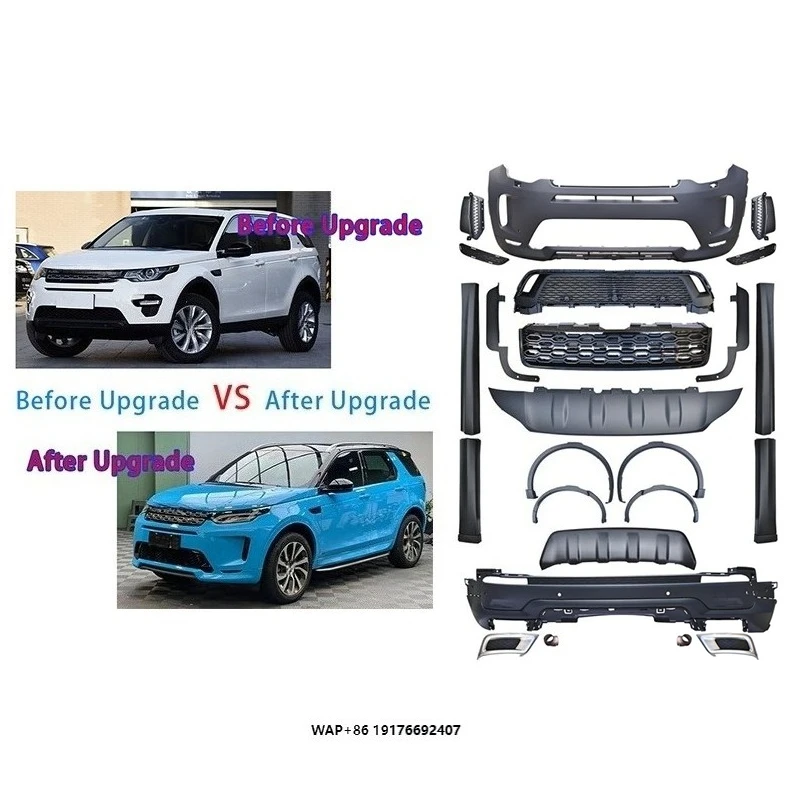 2016-2019 For Discovery Sport Modified SVR Body Kit Front Rear Bumpers ABS Plastic 1 Year Warranty Independently