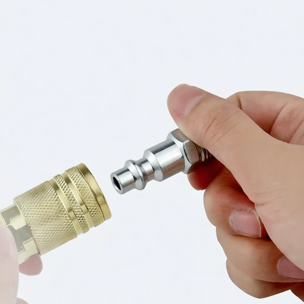 Pneumatic Quick Release Fitting 1 4 PT Male Thread Air Hose Connector External Plug Industrial Automation Tool Accessory