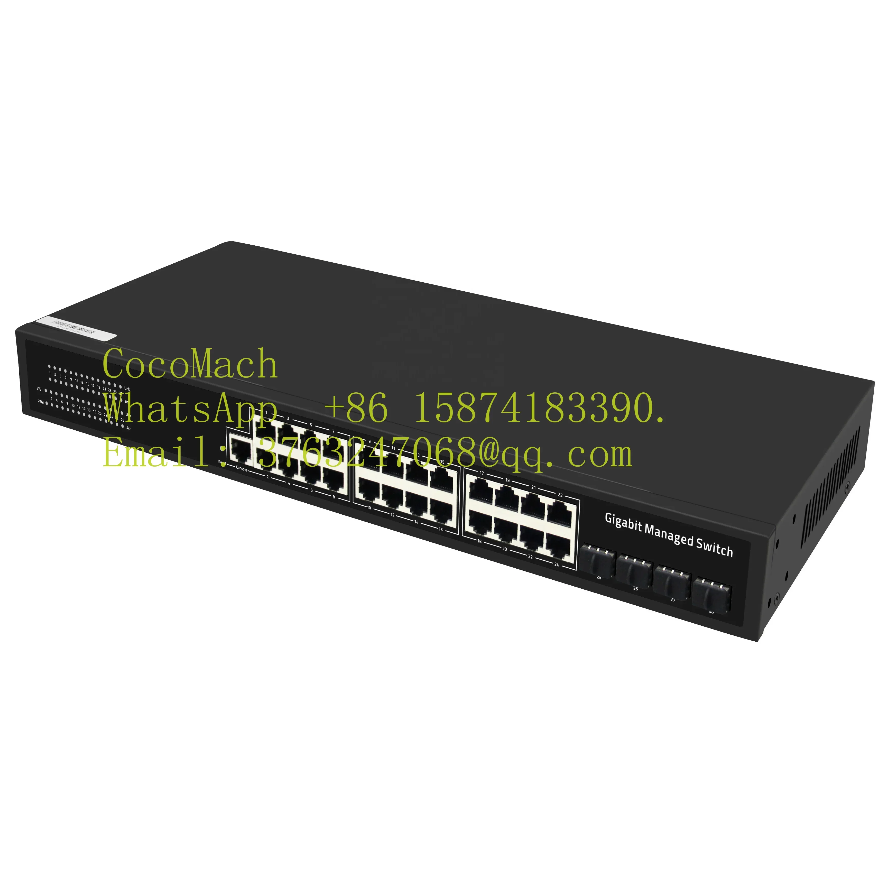 Factory Price 24 Port Gigabit L2 Managed Network Ethernet Switch 4 SFP Uplink