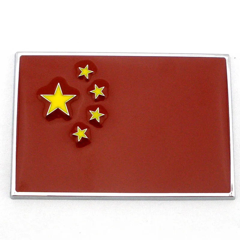 

the People's Republic of China (PRC) 3D heart Flag automobile Badge car Emblem Decal auto sticker