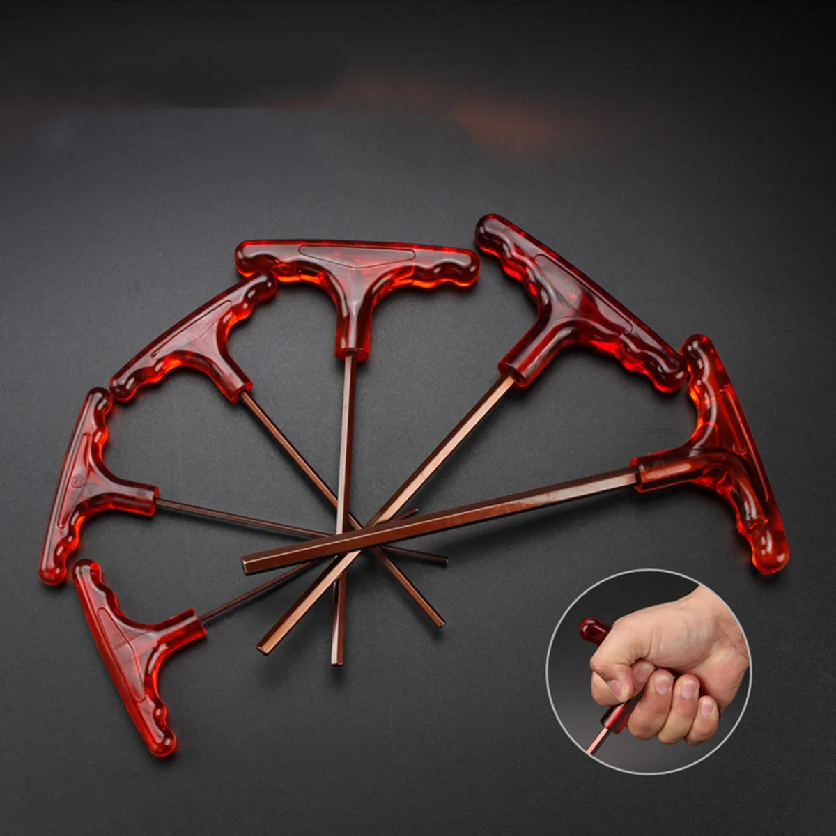 10 مللي متر T-نوع الداخلية عرافة وجع S2 المواد دائم ارتداء مقاومة ألين المفك أداة إصلاح ألين وجع مفتاح المفك #5