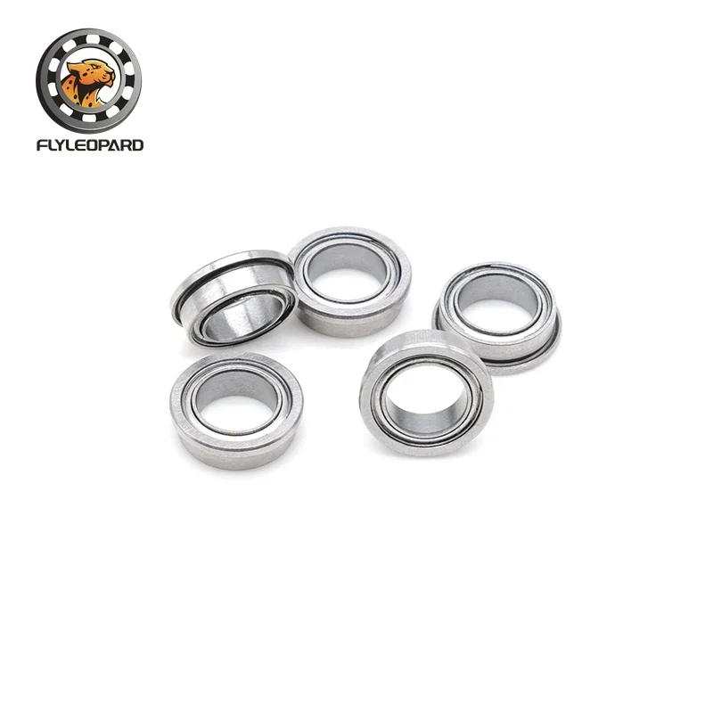 

High Quality FR144ZZ (10PCS) 3.175x6.35x2.779mm Bearing 1/8" X 1/4" x 7/64" Inch Flanged Ball Bearing