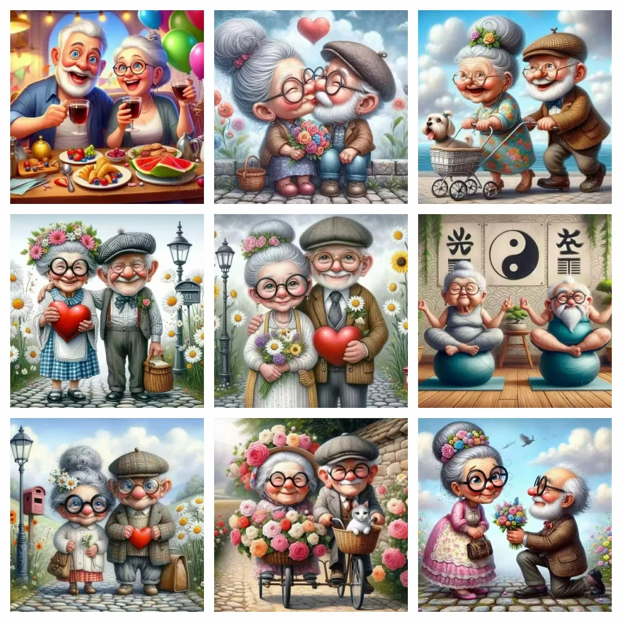 Embroidery Stitches - 5D Tam Yuvarlak Elmas Boyama Kitleri
