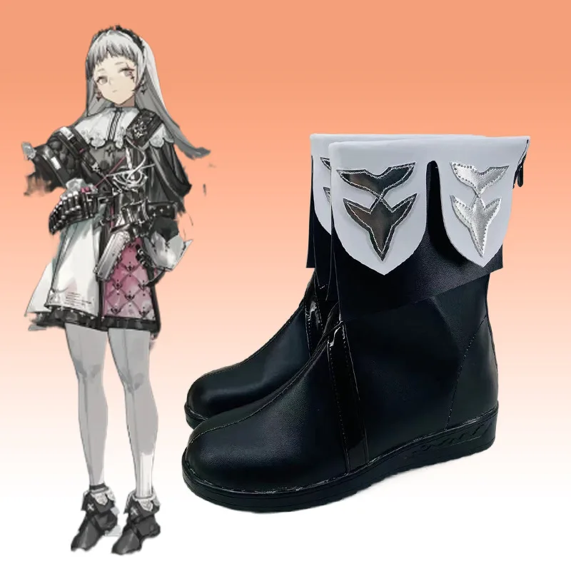 Anime Arknights Irene Cosplay Shoes Game Cos Short Boots Cosplay Costume Prop Shoes for Con Halloween Party Accessories