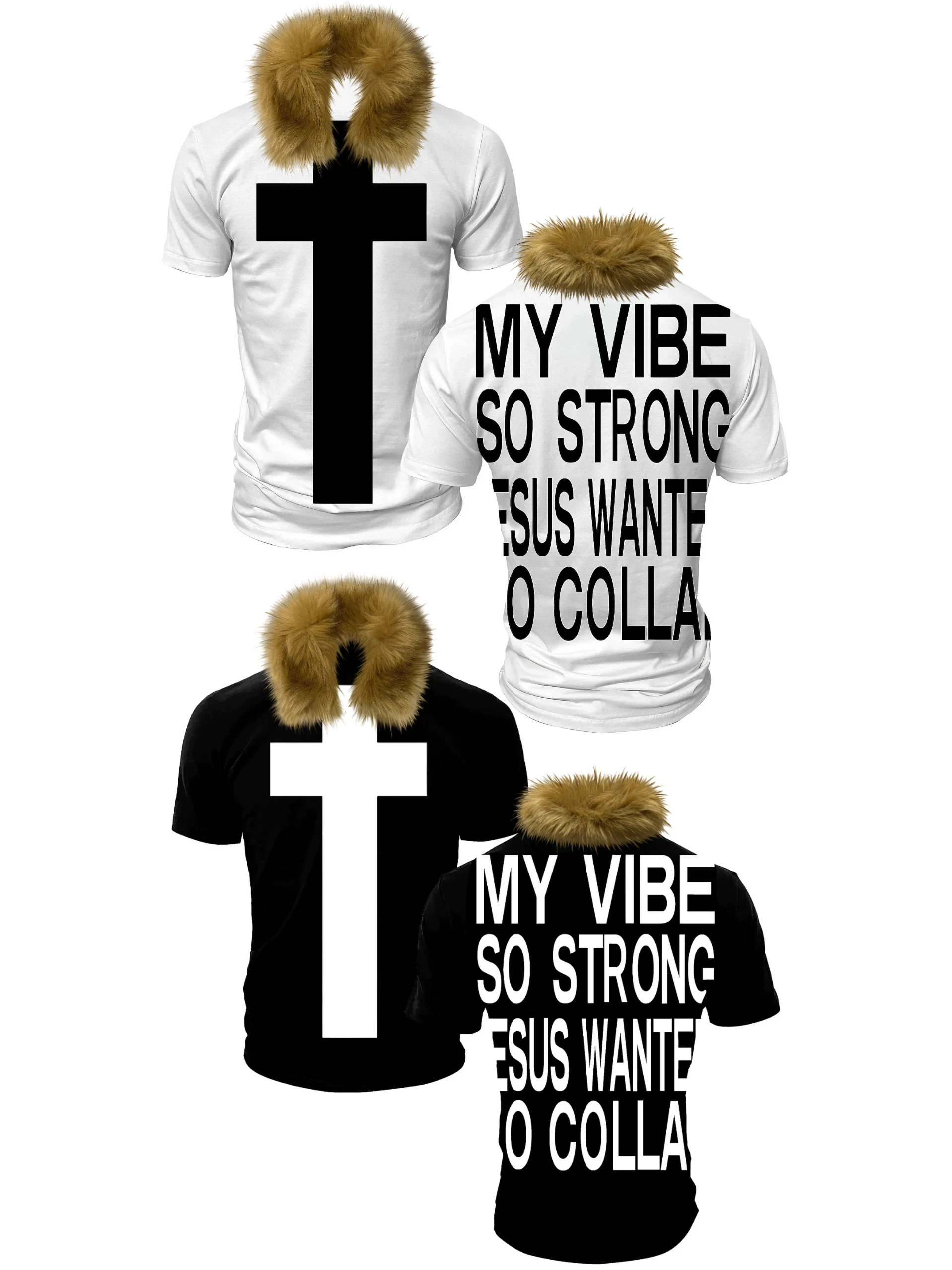 Slim Fit  Shirt Short Sleeve Cross Print 
