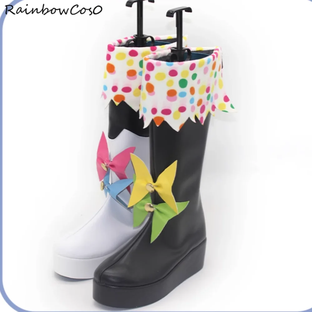 Jougasaki Noa Magical Girl Strega Trial Cosplay Scarpe Stivali Gioco Anime Halloween Natale RainbowCos0 W5504