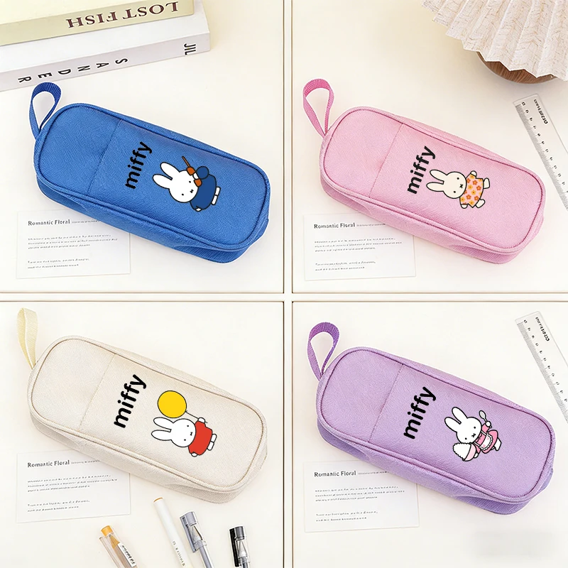 

Miffys Boy Girl Pencil Case Kawaii Pen Bag Student Large Capacity Stationery Bags Pen Pouch Cute Pencil Bag Back To School Gift