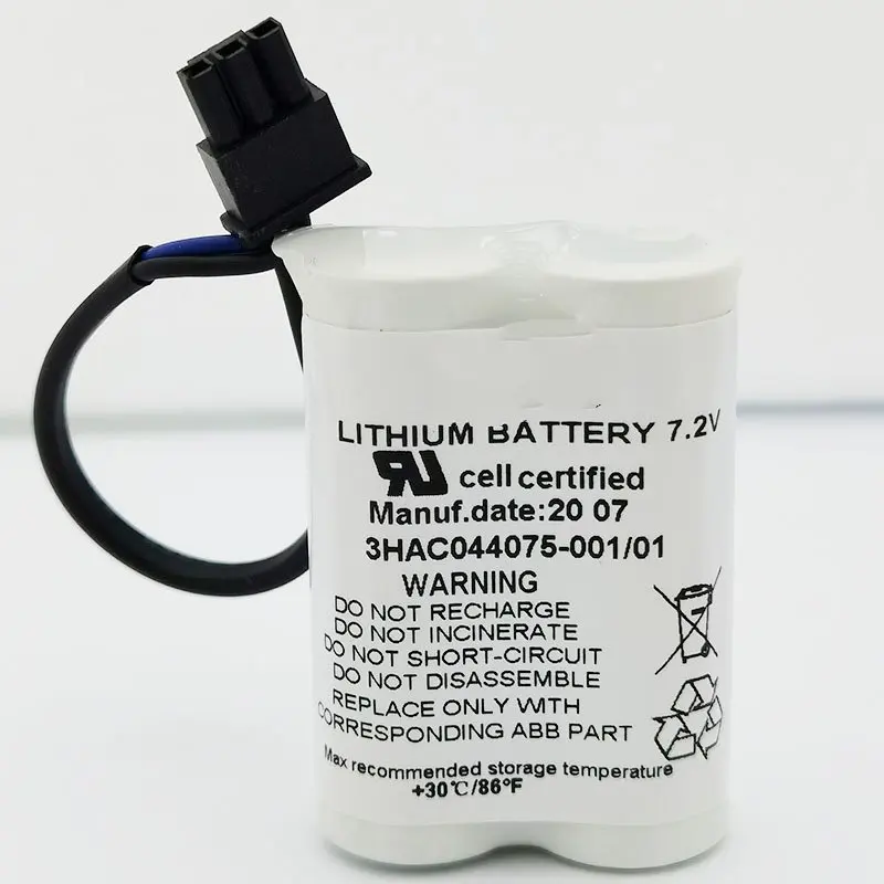 3HAC044075-001/01 Paquete de batería de litio para equipo de robot de 7,2 V