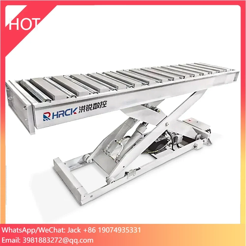 Piattaforma di sollevamento Hongrui Mini sollevatore portatile Tavolo elevatore elettrico idraulico Piattaforma da lavoro Sollevatore a forbice