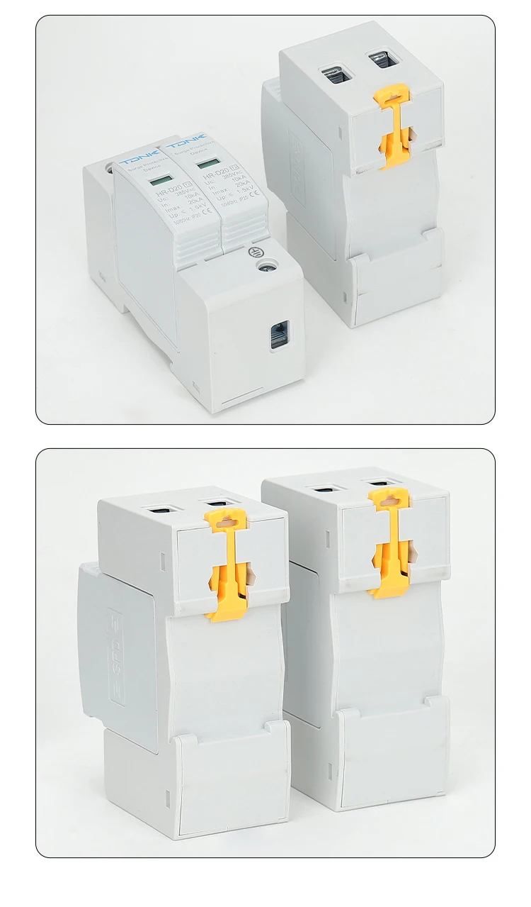 2P AC SPD 20KA-40KA 30KA-60KA 275V 385V Überspannungsschutzgerät für Häuser, Niederspannungs-Überspannungsableiter – Detail 17