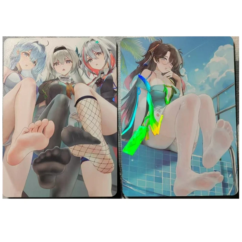 

2 шт./компл. DIY скрытая аниме-карта Genshin Impact серии ACG сексуальная телесная карта игрушка подарок игра домашние аниме комиксы коллекционные карты