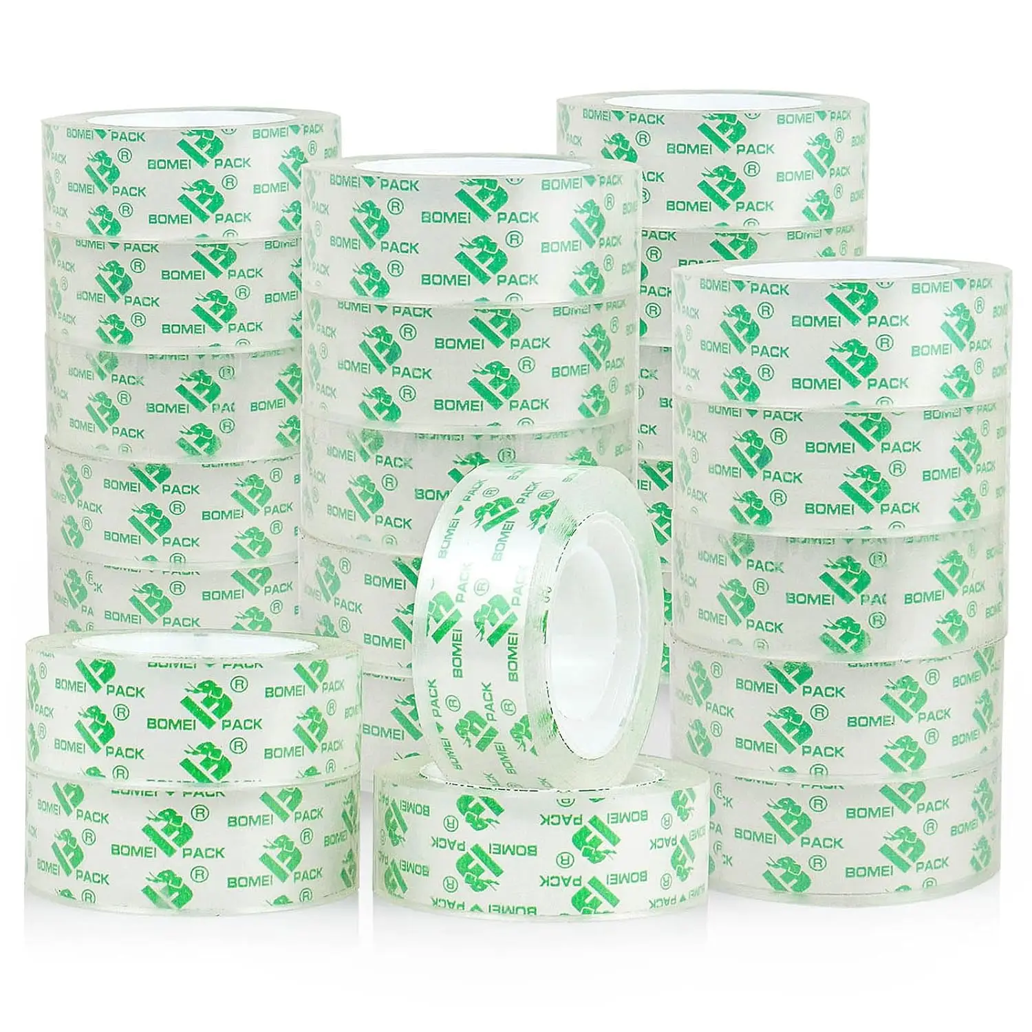 

Crystal Clear Transparent Tape Refills for Dispenser, 24 Rolls Value Pack, 3/4 in x 1000 in, Gift Wrapping Tape for Office