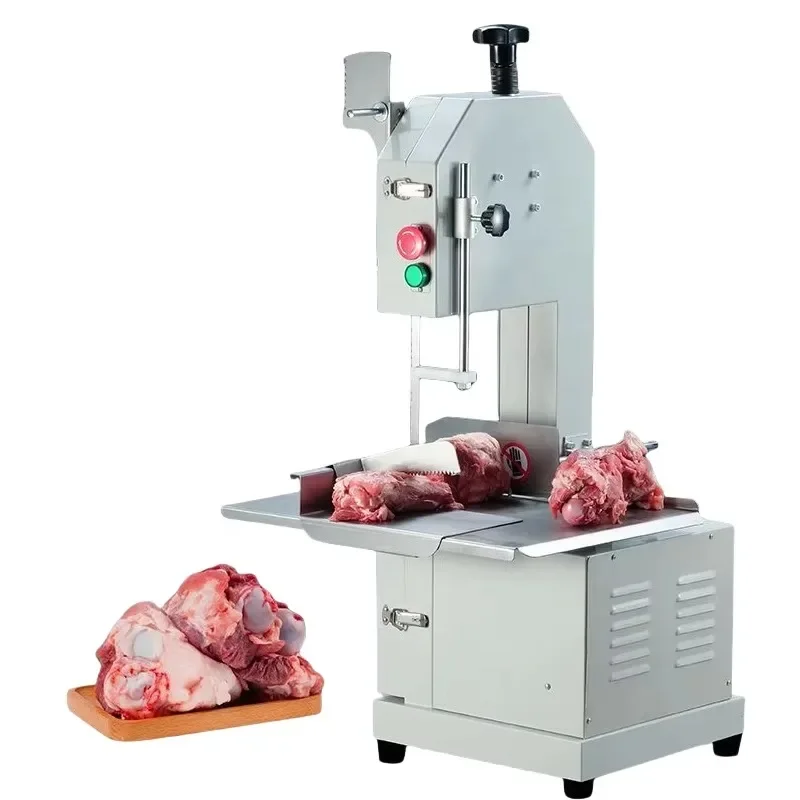 Stainless steel electric meat and bone saw cutting machine for restaurant frozen meat pieces processing mutton deboning