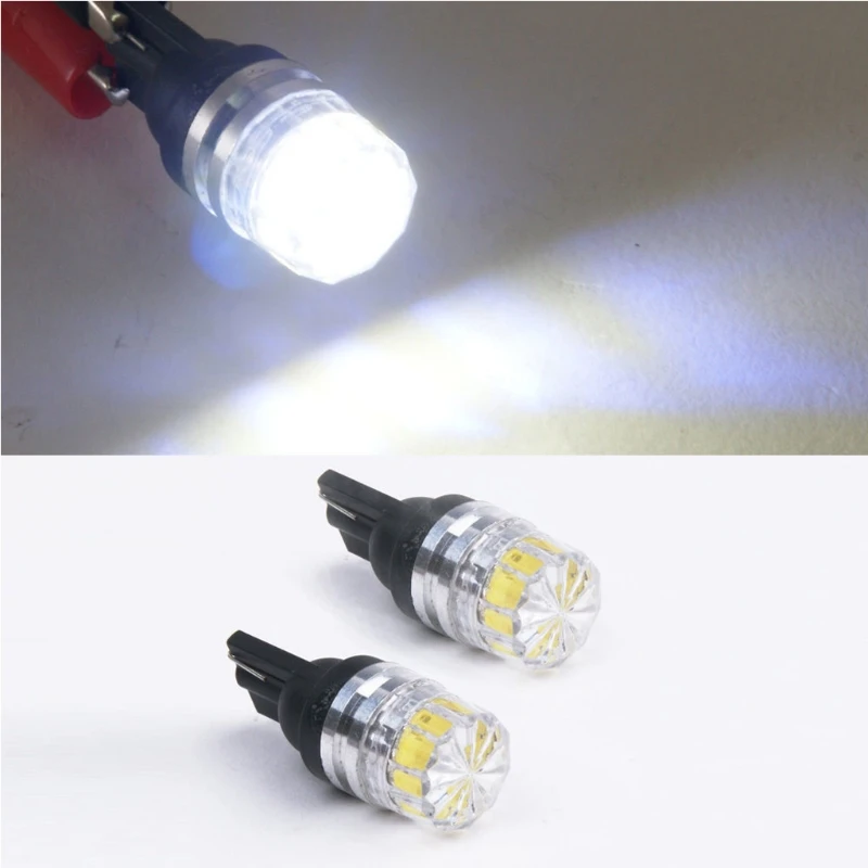 QM82 Led Auto Lamps T10 5050 W5W 5 SMD 194 168 LED White Car Side Wedge Tail Light Lamp Super White Interior Lamp Waterproof